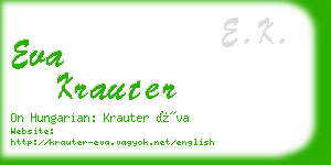 eva krauter business card